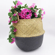 Load image into Gallery viewer, Wicker Storage Basket Flower Baskets Laundry Storage Decorative Basket Rattan Flower Pot Garden Planters Household Organizer
