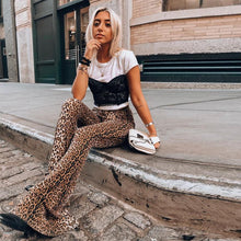 Load image into Gallery viewer, Sexy Leopard Print High Waist Flare Pants
