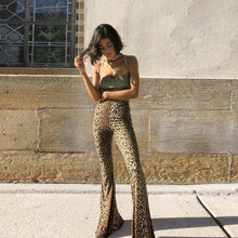 Load image into Gallery viewer, Sexy Leopard Print High Waist Flare Pants
