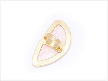 Load image into Gallery viewer, White Pink Acrylic Big Statement Ring Party Women Simple Jewelry Fashion Geometric Resin Ring
