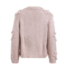 Load image into Gallery viewer, Winter Hairball Knitted Cardigan O Neck Long Sleeve Jumper Sweaters
