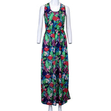 Load image into Gallery viewer, Summer Women Fashion Sexy Causal Elegant Sleeveless Floral Hollow-out Back Maxi Dress
