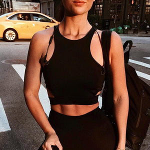 Women Yoga Top Gym Sports Vest Sleeveless Shirts Sexy Solid Tank Tops Sport Top Fitness Clothing Women Running Clothes Singlets