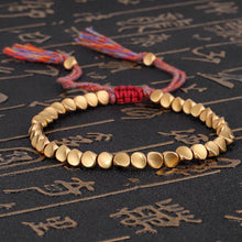 Load image into Gallery viewer, Handmade Tibetan Buddhist Bracelets On Hand Braided Copper Beads Lucky Rope Bracelet &amp; Bangles For Women Men Dropshiping
