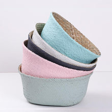 Load image into Gallery viewer, Wicker Storage Basket Flower Baskets Laundry Storage Decorative Basket Rattan Flower Pot Garden Planters Household Organizer
