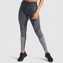 Load image into Gallery viewer, High Waist Seamless Leggings Push Up Control Yoga Leggings Sport Women Fitness Running Yoga Pants Energy Seamless Leggings Set
