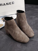 Load image into Gallery viewer, Fashion Mid-heeled Simple Style Boots Joker Martin Boots
