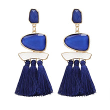Load image into Gallery viewer, Trend Boho Vintage Statement Jewelry Ethnic Fringe Earrings Pendientes Mujer Moda Long Tassel Earring for Xmas party
