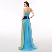 Load image into Gallery viewer, Colorful Strapless Floor Maxi Dress
