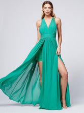 Load image into Gallery viewer, Bohemia style solid color backless evening dress
