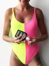 Load image into Gallery viewer, Color Block Bikini Swimsuit
