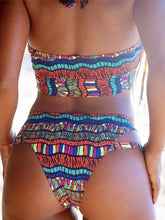 Load image into Gallery viewer, 2 Colors SEXY VINTAGE TWO PIECE Bikini Print Swimsuit
