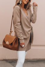 Load image into Gallery viewer, Casual Solid Color V-Neck Long Sleeves Outwear
