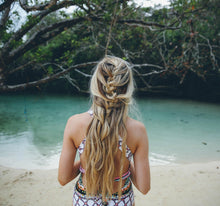 Load image into Gallery viewer, Plus Size 5XL Fish Scale Print Floral Swimsuit Monokini One Piece Swimwear
