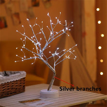 Load image into Gallery viewer, LED Night Light Mini Christmas Twinkling Tree Copper Wire Garland Lamp For Holiday Home Kids Bedroom Decor Luminary Fairy Lights
