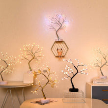 Load image into Gallery viewer, LED Night Light Mini Christmas Twinkling Tree Copper Wire Garland Lamp For Holiday Home Kids Bedroom Decor Luminary Fairy Lights
