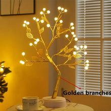 Load image into Gallery viewer, LED Night Light Mini Christmas Twinkling Tree Copper Wire Garland Lamp For Holiday Home Kids Bedroom Decor Luminary Fairy Lights
