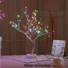 Load image into Gallery viewer, LED Night Light Mini Christmas Twinkling Tree Copper Wire Garland Lamp For Holiday Home Kids Bedroom Decor Luminary Fairy Lights
