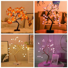 Load image into Gallery viewer, LED Night Light Mini Christmas Twinkling Tree Copper Wire Garland Lamp For Holiday Home Kids Bedroom Decor Luminary Fairy Lights
