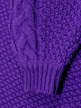 Load image into Gallery viewer, Loose Purple Long Sweater
