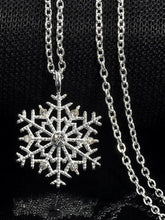 Load image into Gallery viewer, Charms Crystal Snowflake Zircon Christmas Sweater Necklace
