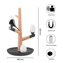 Load image into Gallery viewer, Magpie Bird USB Charger Night Light Intelligent Vibration Induction LED Desk Lamp Small Eggs LED Light Home Decor Lamp Gifts
