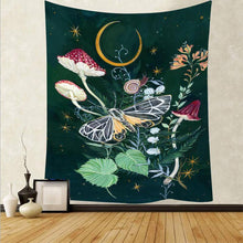 Load image into Gallery viewer, Mandala Tapestry Tarot Card  Wall Hanging Astrology Divination Witchcraft Room Decor Bedspread Throw Cover Sun Moon Wall Decor
