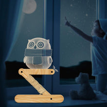 Load image into Gallery viewer, New Dog Folding Wood 3d Lamp Bedroom Children's Room Christmas Gift  3d Night Table Lamps For Bedroom Korean Desk Lamp
