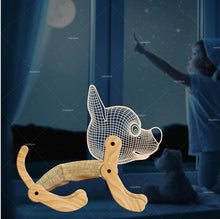 Load image into Gallery viewer, New Dog Folding Wood 3d Lamp Bedroom Children's Room Christmas Gift  3d Night Table Lamps For Bedroom Korean Desk Lamp
