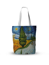 Load image into Gallery viewer, Oil Painting Canvas Tote Bag
