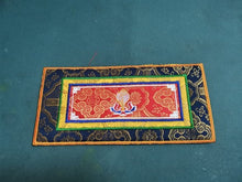Load image into Gallery viewer, Tibetan Style Cloth Mat Embroidered with Eight Auspicious Crosses, Diamond Pestle, Bell Pestle, Tablecloth
