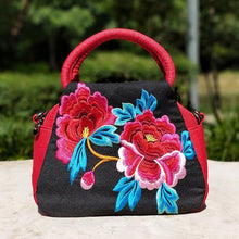 Load image into Gallery viewer, National embroidery bag linen bag handbag fabric
