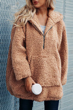 Load image into Gallery viewer, Autumn And Winter Hooded Plush Thick Loose Sweater Coat
