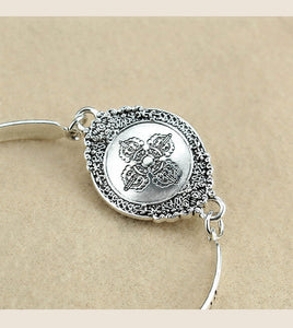 National Style The Eight Trigrams of Zodiac Sign Rotated The Six Character Mantra Bracelet