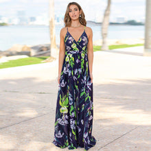 Load image into Gallery viewer, Floral Sling Long Dress Fashion Slim Fit Slim Dress
