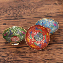Load image into Gallery viewer, Tibet colorful bowls of candy bowls for fruit bowls and snacks for creative living room ornaments bowls Peacock bowls for Buddha bowls
