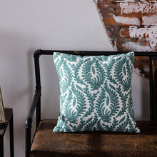 Load image into Gallery viewer, Towel embroidered cushion cover pillow cover 45x45 cotton canvas backrest sofa fresh Nordic fashion
