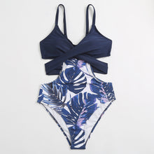 Load image into Gallery viewer, Swimwear multicolor bikini bust-up shape one-piece bikini swimsuit women
