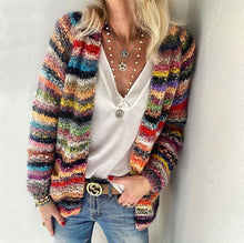 Load image into Gallery viewer, Sweater knitted cardigan thin coat loose coat women
