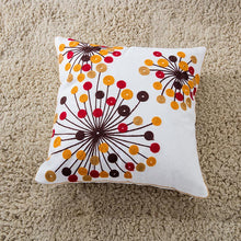 Load image into Gallery viewer, Towel embroidered cushion cover pillow cover 45x45 cotton canvas backrest sofa fresh Nordic fashion
