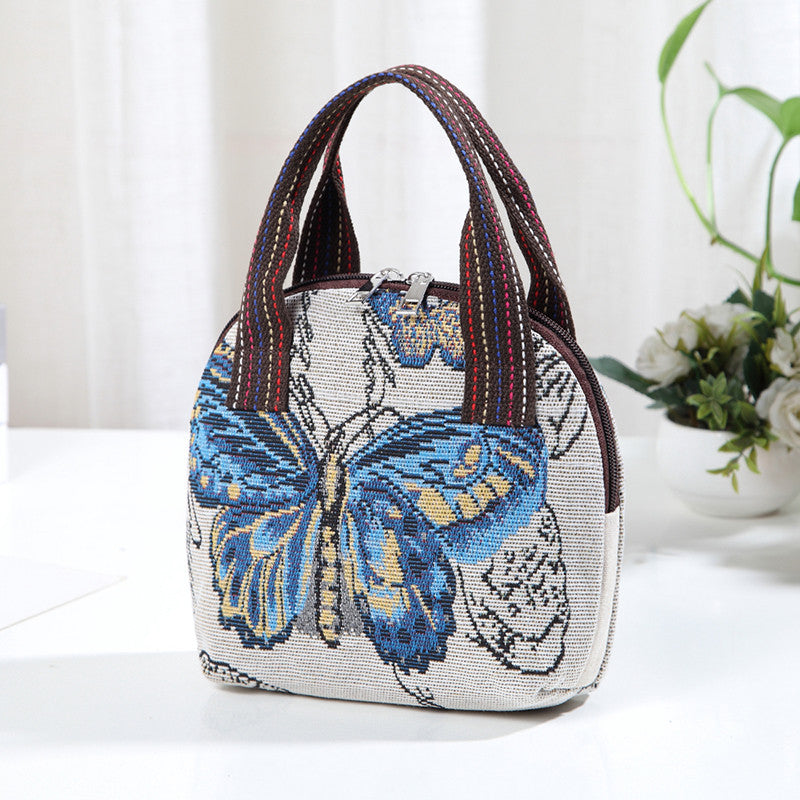 Handbag bag women's new bag children's bag woven ethnic style small cloth bag