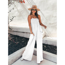 Load image into Gallery viewer, Sexy Suspender Loose Casual Jumpsuit Resort Wide Leg Jumpsuit
