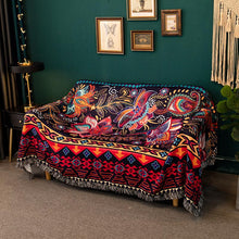 Load image into Gallery viewer, Exotic ethnic towel full cover dust-proof sofa handkerchief universal backrest cover cloth retro sofa cushion cover
