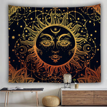 Load image into Gallery viewer, Datura moon sun Bohemian background cloth bedroom home hanging cloth tapestry
