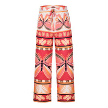 Load image into Gallery viewer, Casual pants high waist wide leg pants slim straight beach trousers
