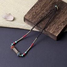 Load image into Gallery viewer, Tibetan ethnic style Nepal beads woven clavicle chain retro simple Joker fashion niche necklace
