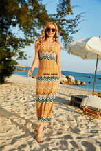 Load image into Gallery viewer, Beach dress Hollow Knit dress Stitching Bikini Large Size Long Seaside Holiday dress
