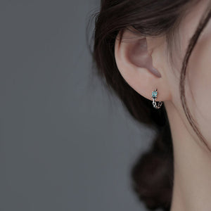 S925 Sterling Silver Sugar Earrings Light Luxury Niche Design Earrings