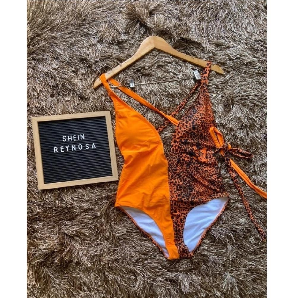 One piece swimsuit women's strap integrated bikini