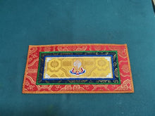 Load image into Gallery viewer, Tibetan Style Cloth Mat Embroidered with Eight Auspicious Crosses, Diamond Pestle, Bell Pestle, Tablecloth

